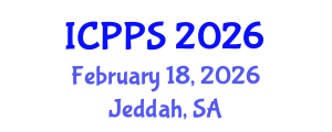 International Conference on Pharmacology and Pharmaceutical Sciences (ICPPS) February 18, 2026 - Jeddah, Saudi Arabia