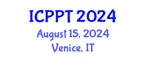 International Conference on Pharmacology and Pharmaceutical Technology (ICPPT) August 15, 2024 - Venice, Italy
