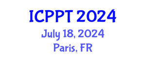 International Conference on Pharmacology and Pharmaceutical Technology (ICPPT) July 18, 2024 - Paris, France