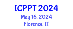 International Conference on Pharmacology and Pharmaceutical Technology (ICPPT) May 16, 2024 - Florence, Italy