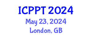 International Conference on Pharmacology and Pharmaceutical Technology (ICPPT) May 23, 2024 - London, United Kingdom