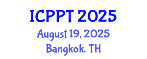 International Conference on Pharmacology and Pharmaceutical Technology (ICPPT) August 19, 2025 - Bangkok, Thailand