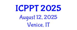 International Conference on Pharmacology and Pharmaceutical Technology (ICPPT) August 12, 2025 - Venice, Italy