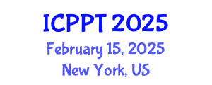 International Conference on Pharmacology and Pharmaceutical Technology (ICPPT) February 15, 2025 - New York, United States