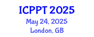 International Conference on Pharmacology and Pharmaceutical Technology (ICPPT) May 24, 2025 - London, United Kingdom