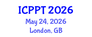 International Conference on Pharmacology and Pharmaceutical Technology (ICPPT) May 24, 2026 - London, United Kingdom