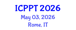 International Conference on Pharmacology and Pharmaceutical Technology (ICPPT) May 03, 2026 - Rome, Italy