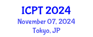 International Conference on Pharmacology and Therapeutics (ICPT) November 07, 2024 - Tokyo, Japan