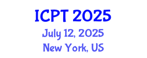 International Conference on Pharmacology and Therapeutics (ICPT) July 12, 2025 - New York, United States