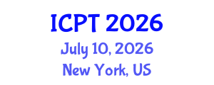 International Conference on Pharmacology and Therapeutics (ICPT) July 10, 2026 - New York, United States International Conference on Pharmacology and Therapeutics (ICPT) July 10, 2026 - New York, United States
