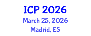 International Conference on Pharmacology (ICP) March 25, 2026 - Madrid, Spain
