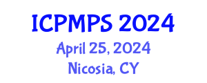 International Conference on Pharmacology, Medicinal and Pharmaceutical Sciences (ICPMPS) April 25, 2024 - Nicosia, Cyprus
