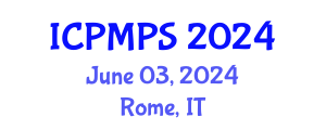 International Conference on Pharmacology, Medicinal and Pharmaceutical Sciences (ICPMPS) June 03, 2024 - Rome, Italy