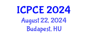 International Conference on Pharmacy and Chemical Engineering (ICPCE) August 22, 2024 - Budapest, Hungary