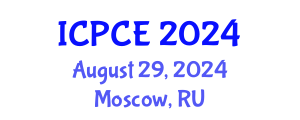 International Conference on Pharmacy and Chemical Engineering (ICPCE) August 29, 2024 - Moscow, Russia