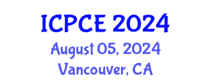 International Conference on Pharmacy and Chemical Engineering (ICPCE) August 05, 2024 - Vancouver, Canada