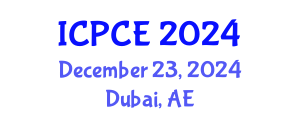 International Conference on Pharmacy and Chemical Engineering (ICPCE) December 23, 2024 - Dubai, United Arab Emirates