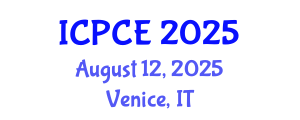 International Conference on Pharmacy and Chemical Engineering (ICPCE) August 12, 2025 - Venice, Italy