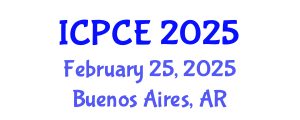 International Conference on Pharmacy and Chemical Engineering (ICPCE) February 25, 2025 - Buenos Aires, Argentina