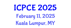 International Conference on Pharmacy and Chemical Engineering (ICPCE) February 11, 2025 - Kuala Lumpur, Malaysia