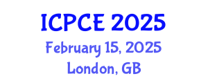 International Conference on Pharmacy and Chemical Engineering (ICPCE) February 15, 2025 - London, United Kingdom