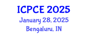 International Conference on Pharmacy and Chemical Engineering (ICPCE) January 28, 2025 - Bengaluru, India