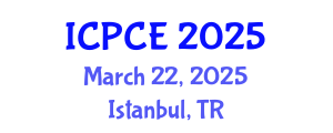 International Conference on Pharmacy and Chemical Engineering (ICPCE) March 22, 2025 - Istanbul, Turkey