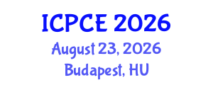 International Conference on Pharmacy and Chemical Engineering (ICPCE) August 23, 2026 - Budapest, Hungary