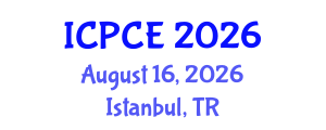 International Conference on Pharmacy and Chemical Engineering (ICPCE) August 16, 2026 - Istanbul, Turkey