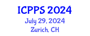 International Conference on Pharmacy and Pharmaceutical Sciences (ICPPS) July 29, 2024 - Zurich, Switzerland