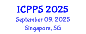 International Conference on Pharmacy and Pharmaceutical Sciences (ICPPS) September 09, 2025 - Singapore, Singapore