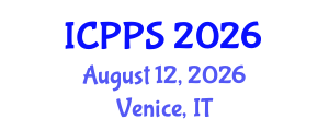 International Conference on Pharmacy and Pharmaceutical Sciences (ICPPS) August 12, 2026 - Venice, Italy