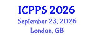 International Conference on Pharmacy and Pharmaceutical Sciences (ICPPS) September 23, 2026 - London, United Kingdom