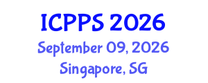 International Conference on Pharmacy and Pharmaceutical Sciences (ICPPS) September 09, 2026 - Singapore, Singapore