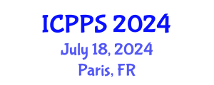 International Conference on Pharmacy and Pharmacological Sciences (ICPPS) July 18, 2024 - Paris, France