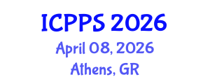 International Conference on Pharmacy and Pharmacological Sciences (ICPPS) April 08, 2026 - Athens, Greece