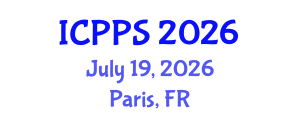 International Conference on Pharmacy and Pharmacological Sciences (ICPPS) July 19, 2026 - Paris, France