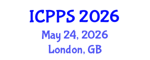 International Conference on Pharmacy and Pharmacological Sciences (ICPPS) May 24, 2026 - London, United Kingdom