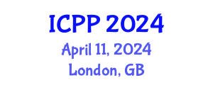 International Conference on Pharmacy and Pharmacology (ICPP) April 11, 2024 - London, United Kingdom