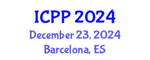 International Conference on Pharmacy and Pharmacology (ICPP) December 23, 2024 - Barcelona, Spain