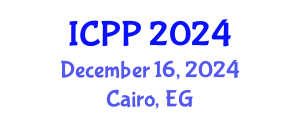 International Conference on Pharmacy and Pharmacology (ICPP) December 16, 2024 - Cairo, Egypt