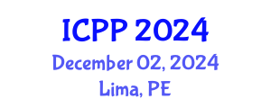 International Conference on Pharmacy and Pharmacology (ICPP) December 02, 2024 - Lima, Peru
