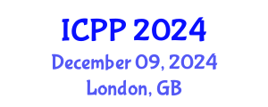 International Conference on Pharmacy and Pharmacology (ICPP) December 09, 2024 - London, United Kingdom