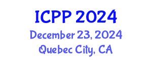 International Conference on Pharmacy and Pharmacology (ICPP) December 23, 2024 - Quebec City, Canada