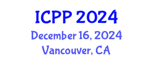 International Conference on Pharmacy and Pharmacology (ICPP) December 16, 2024 - Vancouver, Canada