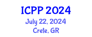 International Conference on Pharmacy and Pharmacology (ICPP) July 22, 2024 - Crete, Greece
