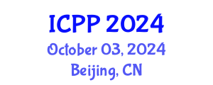 International Conference on Pharmacy and Pharmacology (ICPP) October 03, 2024 - Beijing, China