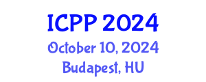 International Conference on Pharmacy and Pharmacology (ICPP) October 10, 2024 - Budapest, Hungary