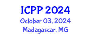 International Conference on Pharmacy and Pharmacology (ICPP) October 03, 2024 - Madagascar, Madagascar