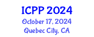 International Conference on Pharmacy and Pharmacology (ICPP) October 17, 2024 - Quebec City, Canada